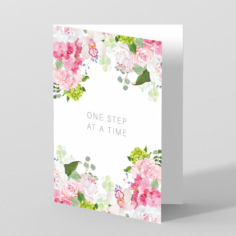 Picture of One Step At A Time – Condolence Card