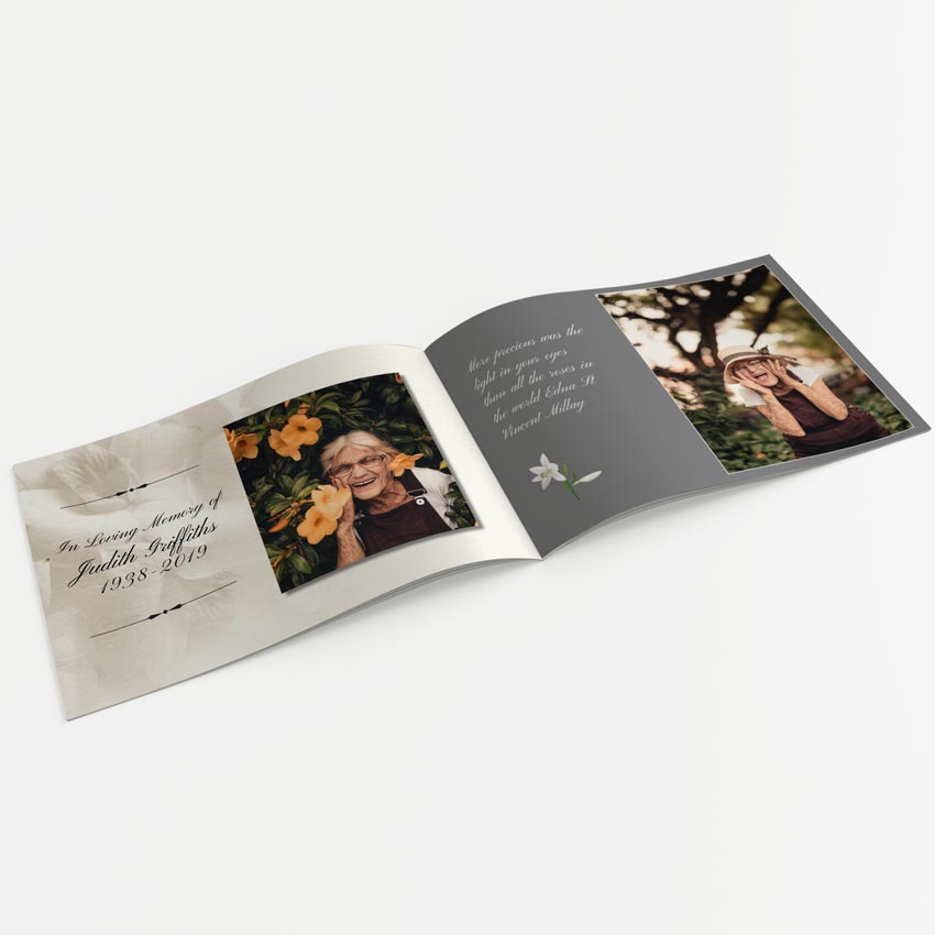 Picture of Lilies – A5 Softback Memory Book