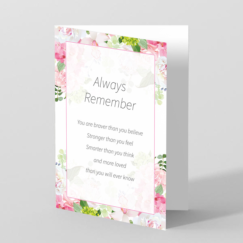 Picture of Always Remember (Blossom) – Condolence Card
